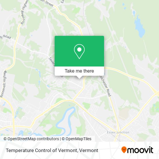 Temperature Control of Vermont map