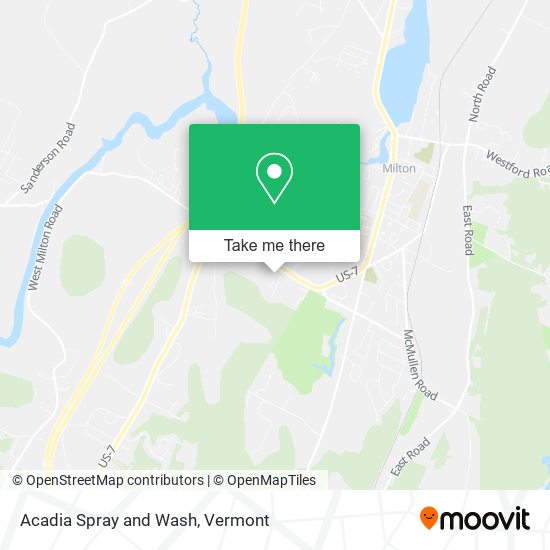 Mapa de Acadia Spray and Wash