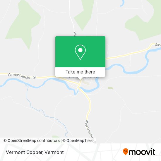 Vermont Copper map