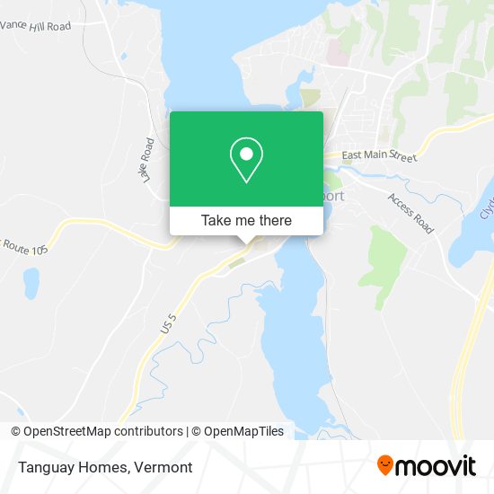 Tanguay Homes map