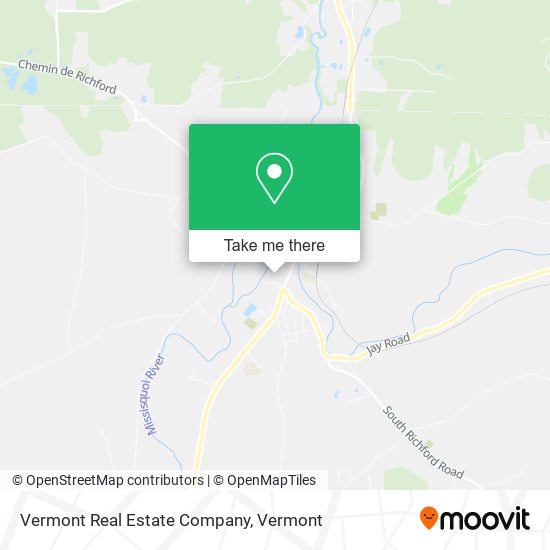Vermont Real Estate Company map
