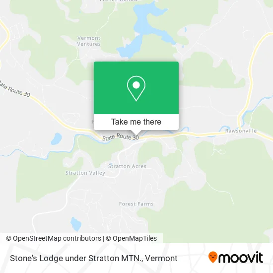 Stone's Lodge under Stratton MTN. map