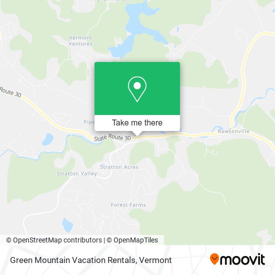 Green Mountain Vacation Rentals map