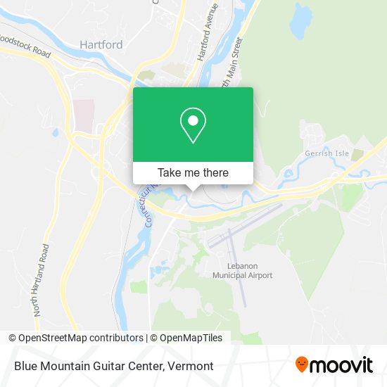 Mapa de Blue Mountain Guitar Center