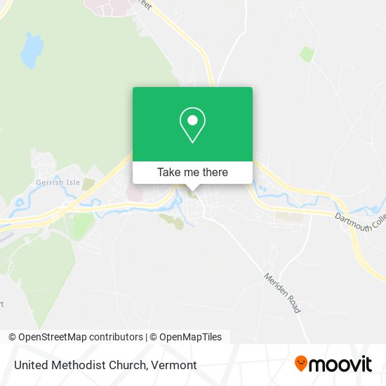 United Methodist Church map