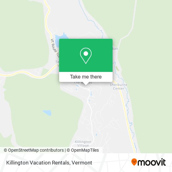 Killington Vacation Rentals map