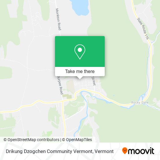 Drikung Dzogchen Community Vermont map
