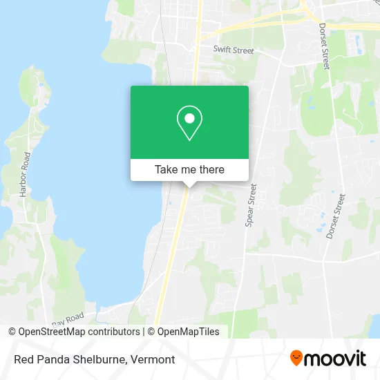 Red Panda Shelburne map