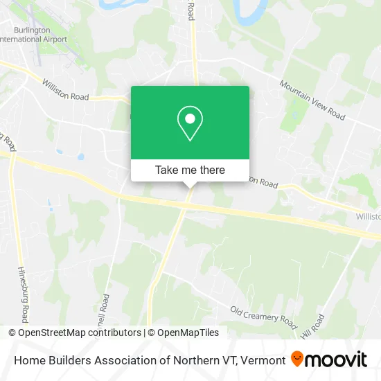 Home Builders Association of Northern VT map