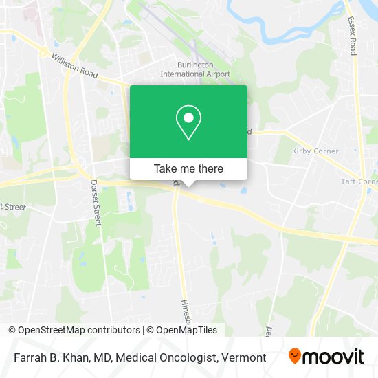 Mapa de Farrah B. Khan, MD, Medical Oncologist