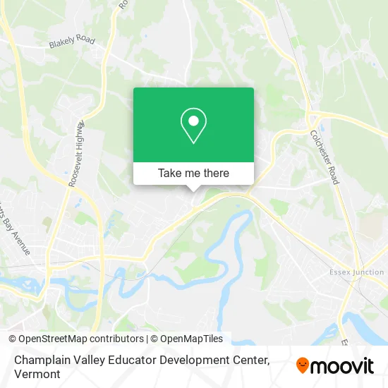 Champlain Valley Educator Development Center map