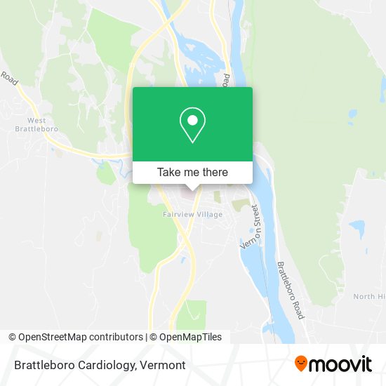 Brattleboro Cardiology map