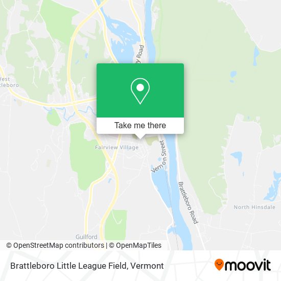 Brattleboro Little League Field map