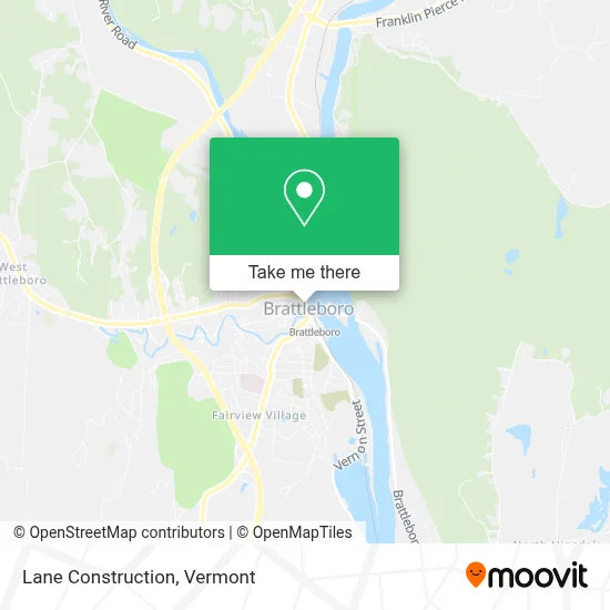Lane Construction map