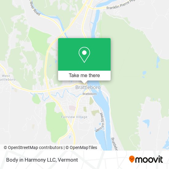 Mapa de Body in Harmony LLC