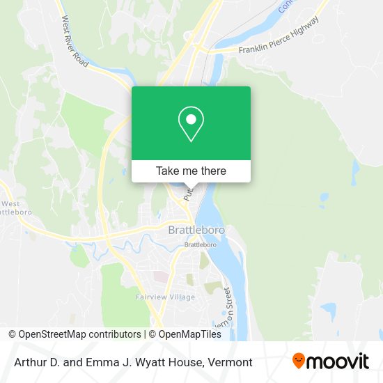 Arthur D. and Emma J. Wyatt House map