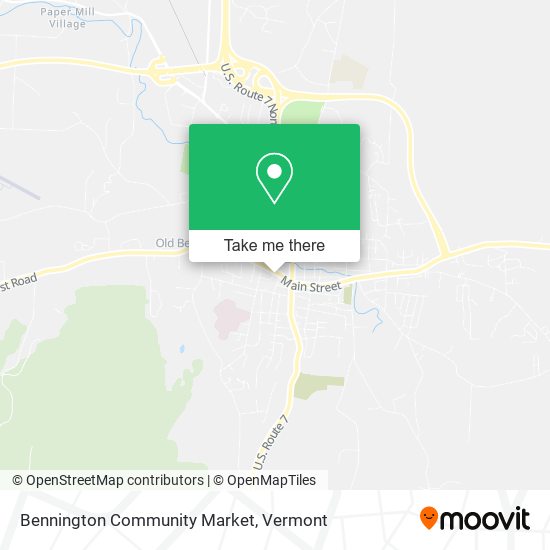 Bennington Community Market map