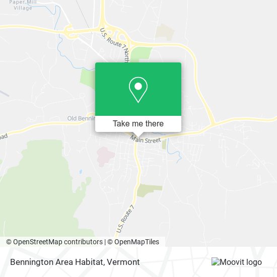 Mapa de Bennington Area Habitat