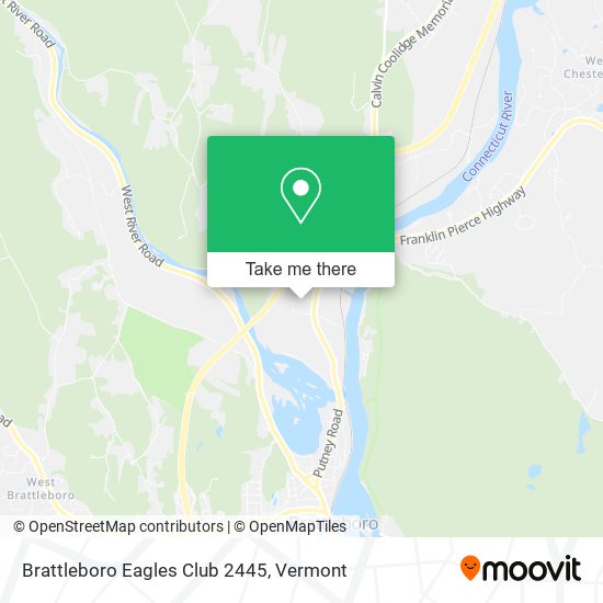 Brattleboro Eagles Club 2445 map