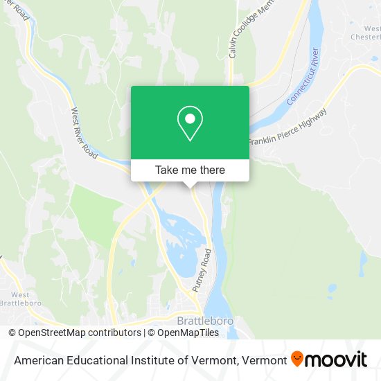 American Educational Institute of Vermont map