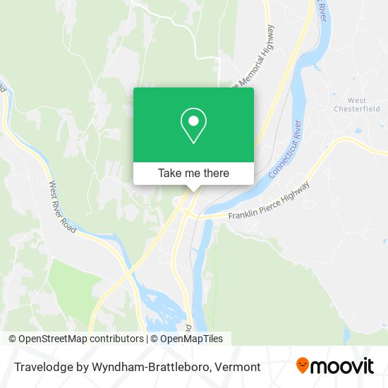 Mapa de Travelodge by Wyndham-Brattleboro