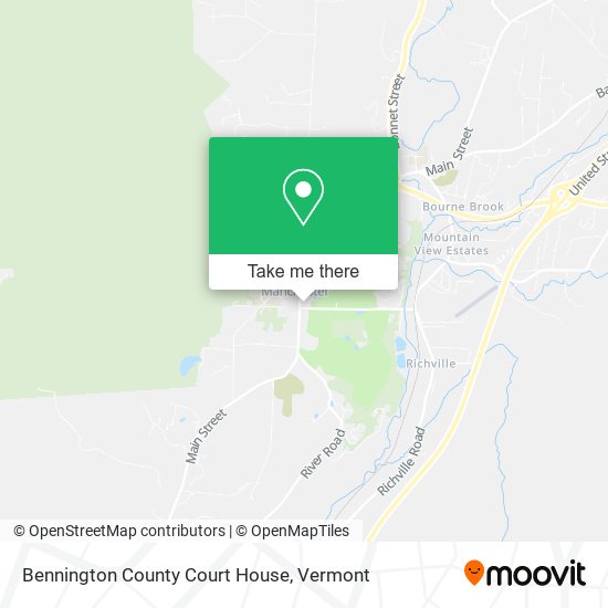 Bennington County Court House map