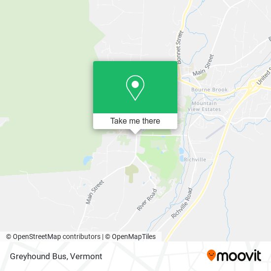 Mapa de Greyhound Bus