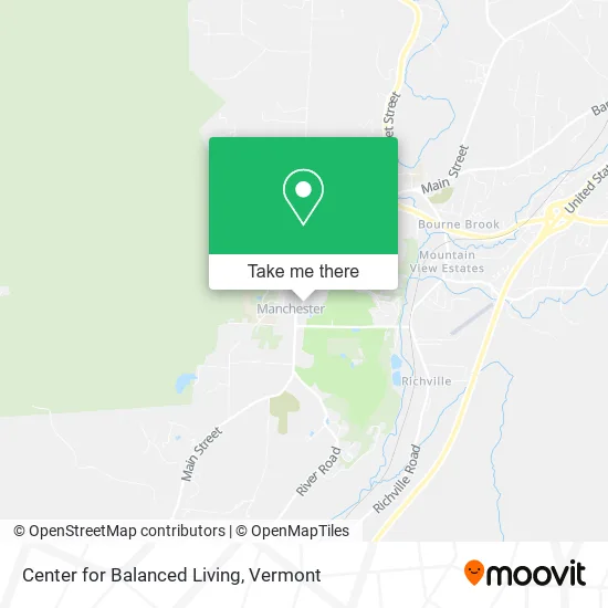 Center for Balanced Living map