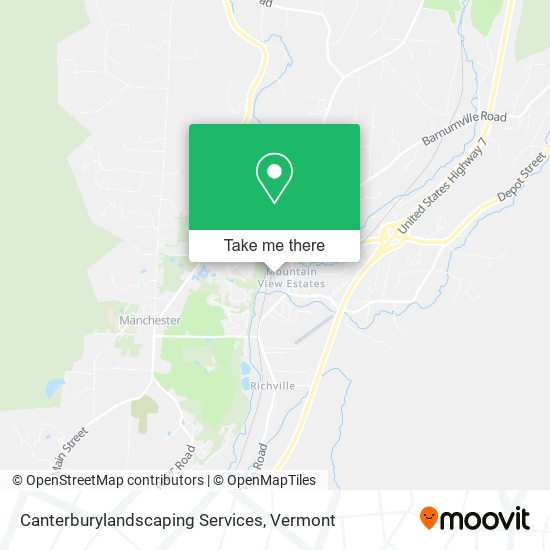Canterburylandscaping Services map