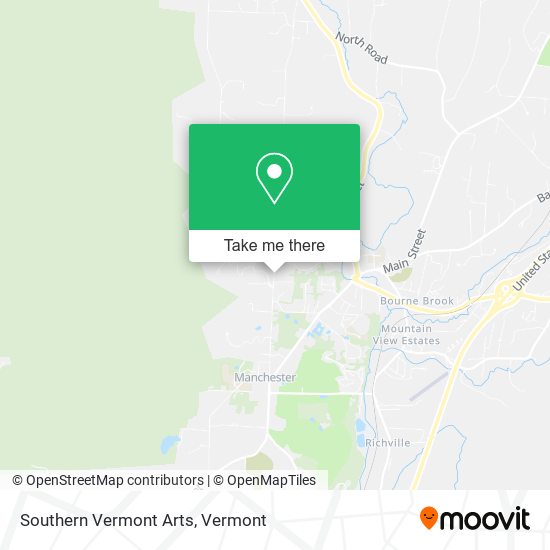 Mapa de Southern Vermont Arts