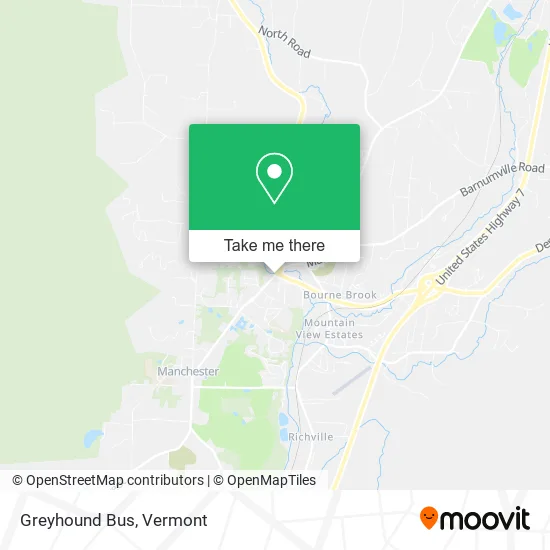 Mapa de Greyhound Bus