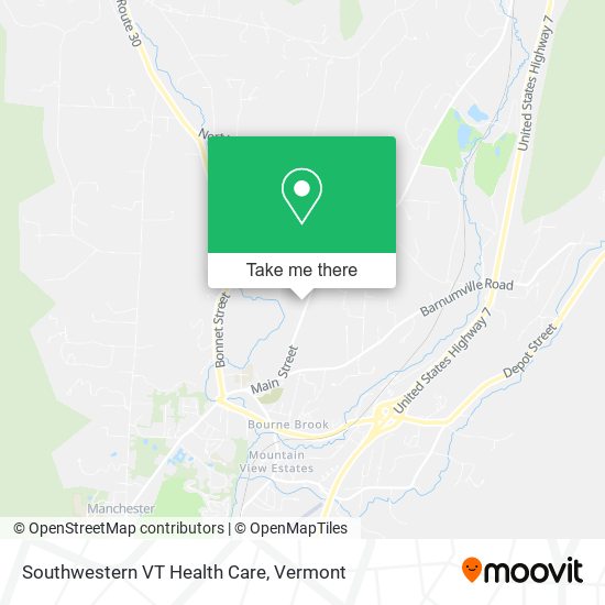 Southwestern VT Health Care map