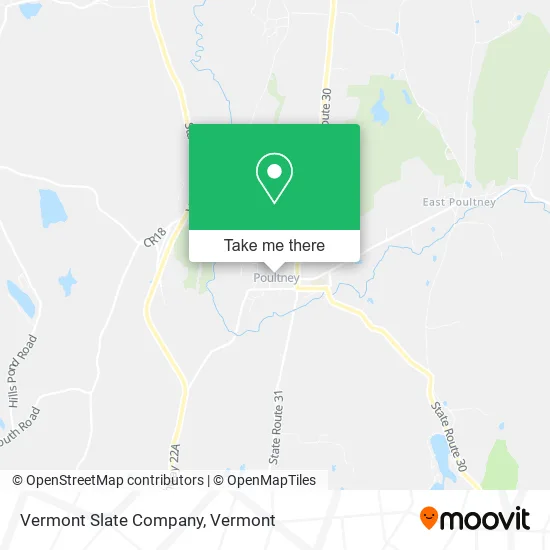 Vermont Slate Company map