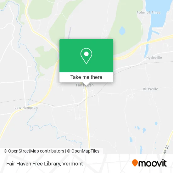 Fair Haven Free Library map