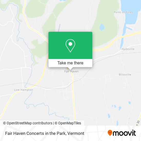 Fair Haven Concerts in the Park map