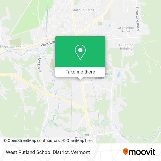 West Rutland School District map