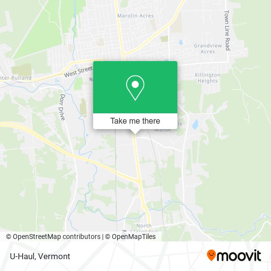 U-Haul map