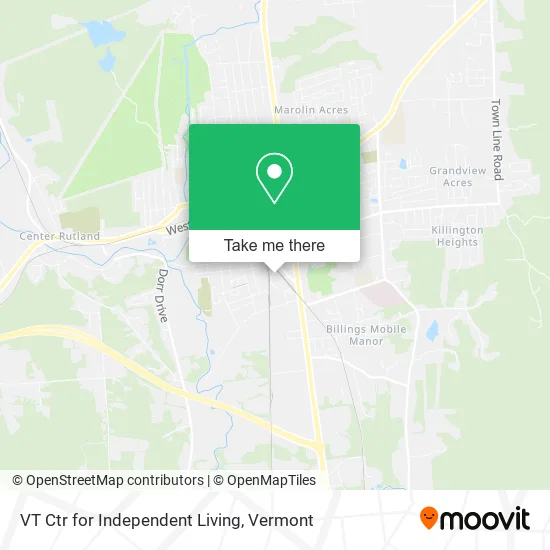 VT Ctr for Independent Living map