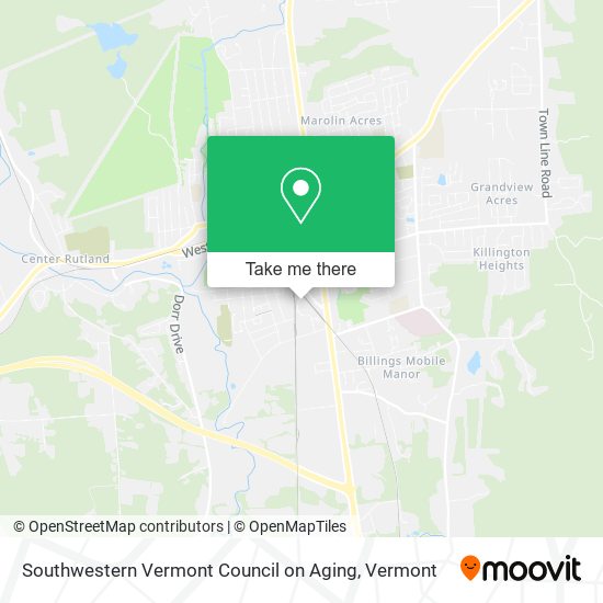 Mapa de Southwestern Vermont Council on Aging