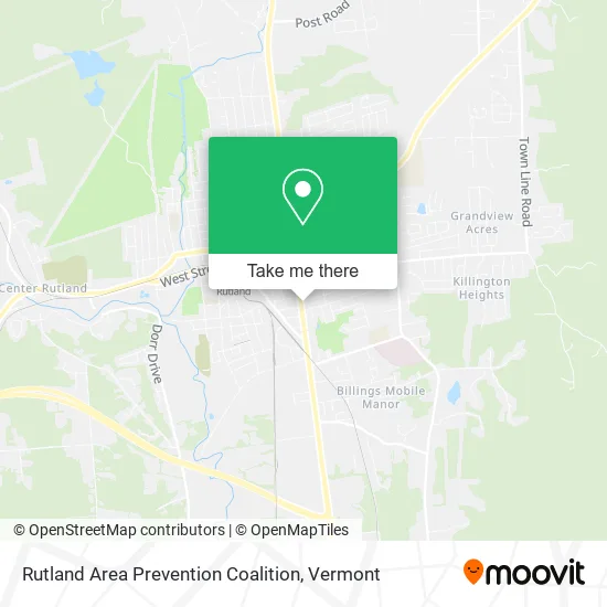 Rutland Area Prevention Coalition map