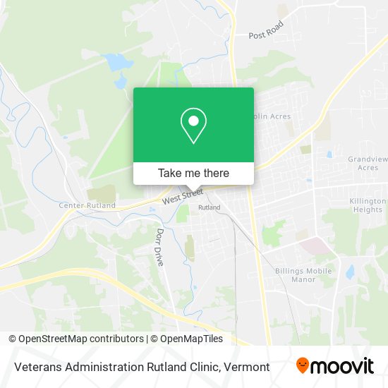 Mapa de Veterans Administration Rutland Clinic