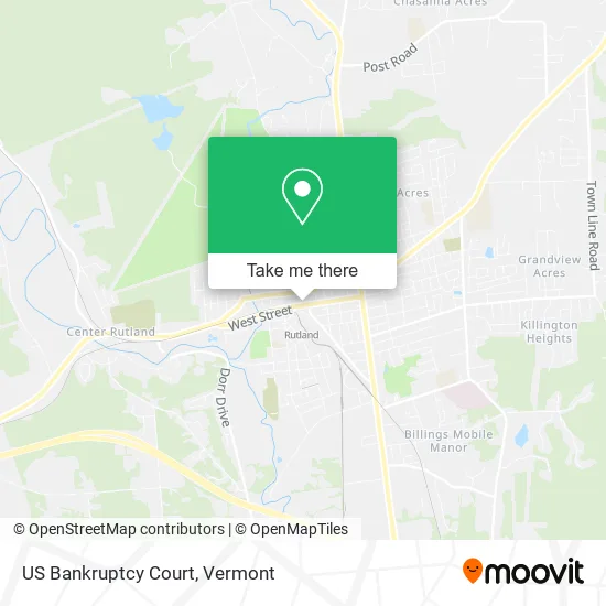 US Bankruptcy Court map
