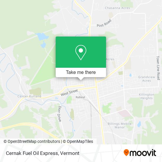 Mapa de Cernak Fuel Oil Express