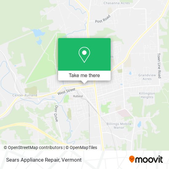Sears Appliance Repair map