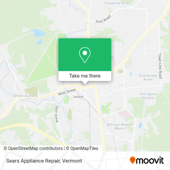Sears Appliance Repair map