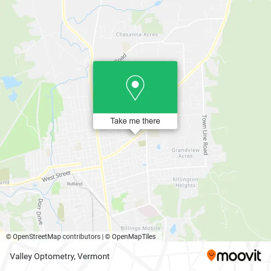 Valley Optometry map