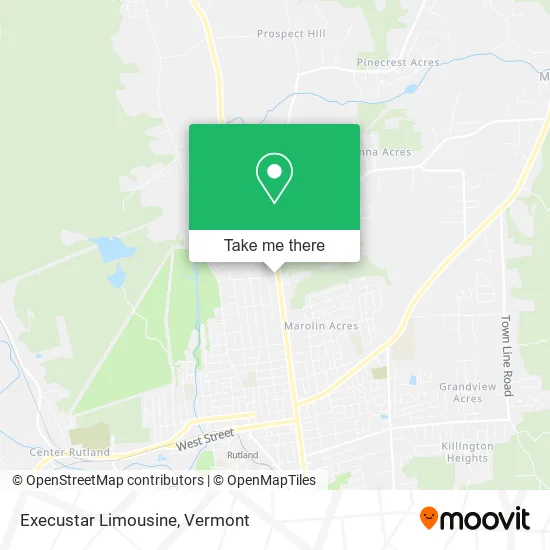 Execustar Limousine map