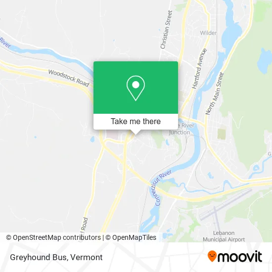 Mapa de Greyhound Bus