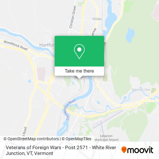 Mapa de Veterans of Foreign Wars - Post 2571 - White River Junction, VT