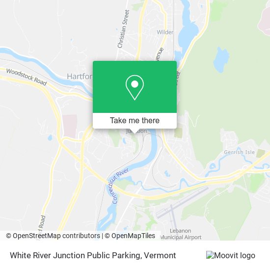 Mapa de White River Junction Public Parking